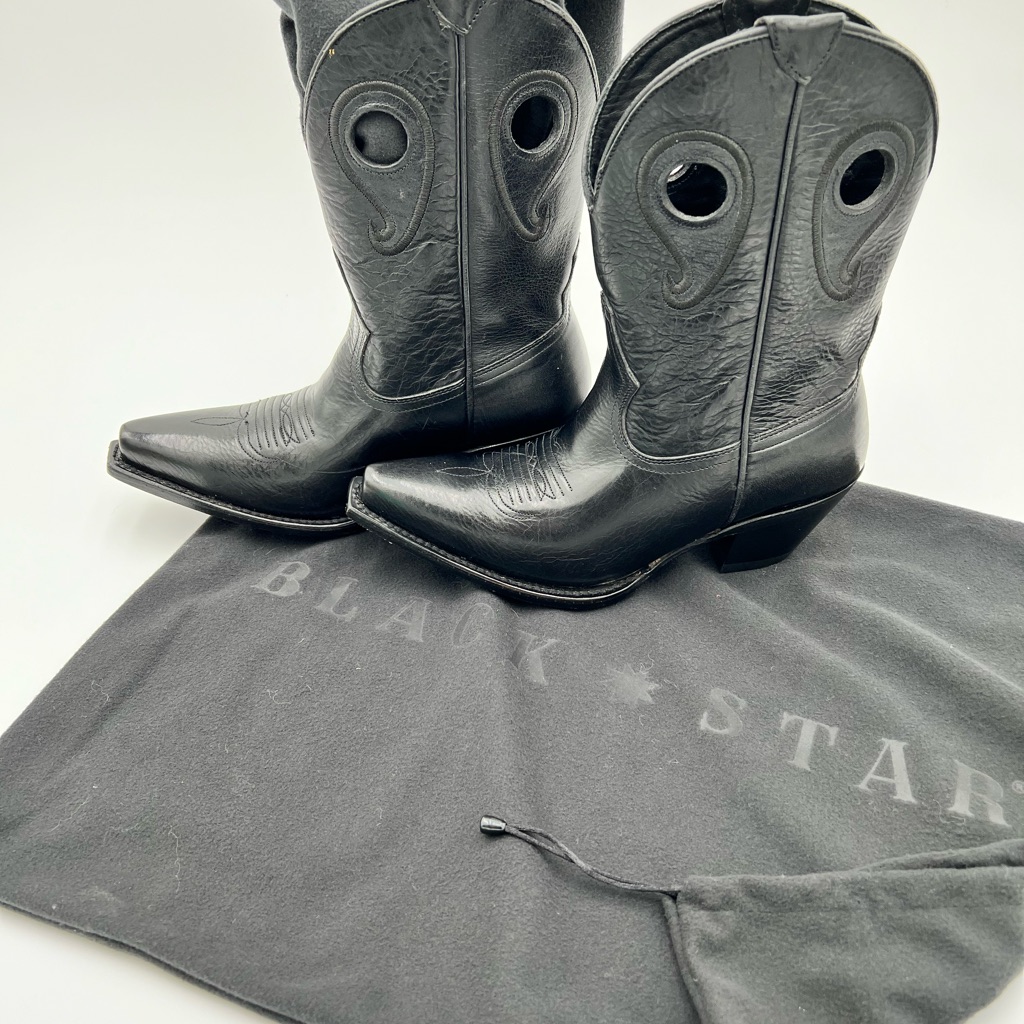 New! Gorgeous & Comfy! Women’s Black Star Matador Cowgirl Boot Nwob
